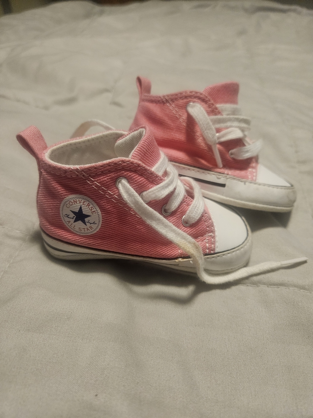 Baby Converse Pink High-Top Canvas Sneakers